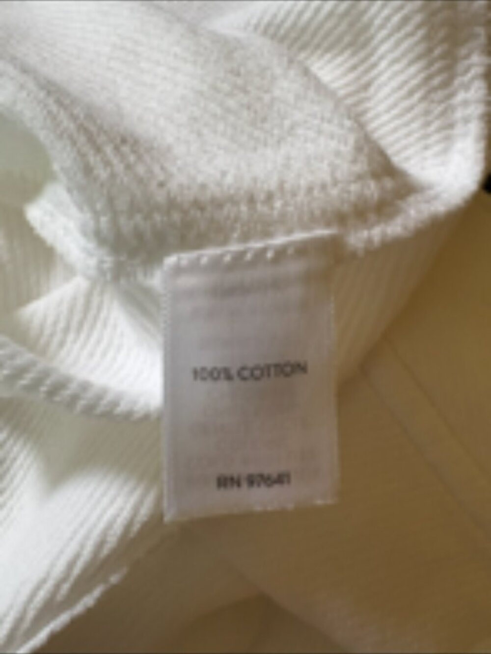NWT J.Jill 100% White Cotton T-shirt. - Picture 4 of 4